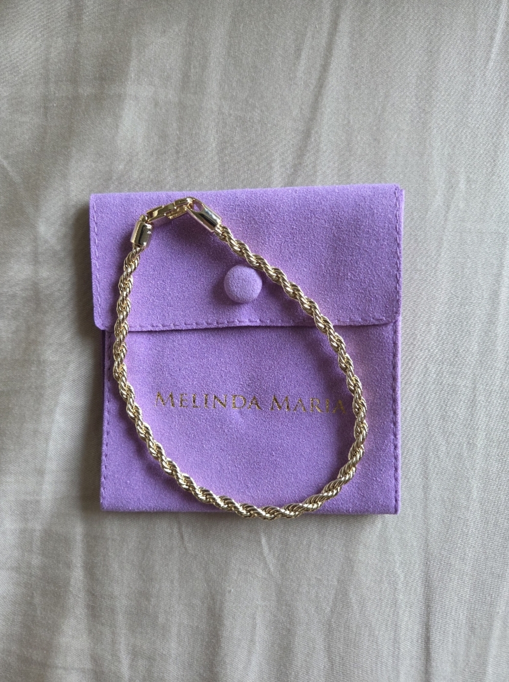 Melinda Maria Gold "Rowan" Rope Chain Bracelet